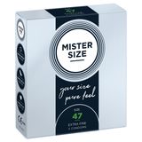 Презервативи Mister Size - pure feel - 47 (3 condoms), товщина 0,05 мм 105946 фото