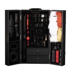 БДСМ-набір LOCKINK All-in-1 BDSM Play Kit, чорний, ремені, маска, кляпи, анальні пробки, свічки 109980 фото