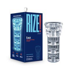 Мастурбатор Blush Rize &ndash; Luz Glow in the Dark Masturbator &ndash; Clear, всмоктування, світиться в темряві 106847 фото