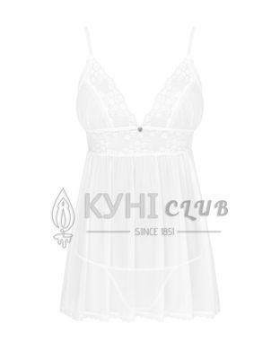 Пеньюар і трусики Obsessive Heavenlly babydoll & thong XS/S 106126 фото