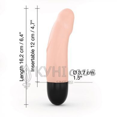 Вибратор Dorcel Real Vibration S Flesh 2.0, диам 3,7см, перезаряжаемый, для точки G 105375 фото