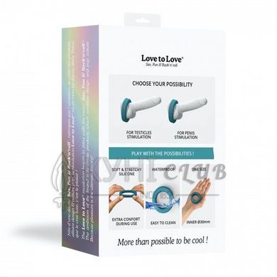 Ерекційне кільце широке Love To Love COOL RING - TEAL ME 103008 фото