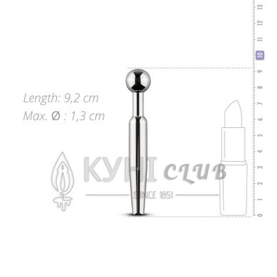 Порожнинний уретральний стимулятор Sinner Gear Unbendable – Hollow Penis Plug, довж.7,5см, діам.12мм 102463 фото