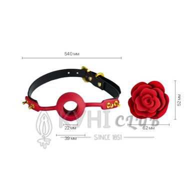 Роскошный кляп в виде розы Zalo - Rose Ball Gag, двойное использование 104667 фото