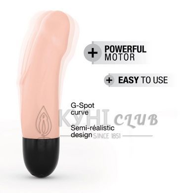 Вибратор Dorcel Real Vibration S Flesh 2.0, диам 3,7см, перезаряжаемый, для точки G 105375 фото