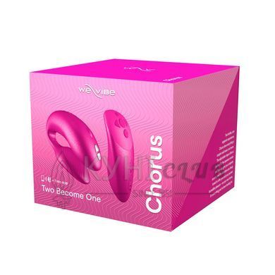 Смарт-вібратор для пар We-Vibe Chorus Cosmic Pink, сенсорне керування вібраціями стисненням пульта 104887 фото