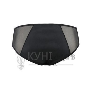 Чоловічі сліпи на блискавці Passion 042 SLIP TIMMY XXL/XXXL Black, екошкіра, сітка 105576 фото