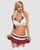 Эротический костюм школьницы с мини-юбкой Obsessive Schooly 5pcs costume L/XL бело-красный, топ, юбк 105289 фото