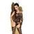 Бодістокінг Penthouse Magical Mistress XL Black, відкритий доступ, квітковий декор, імітація панчіх 104444 фото