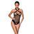 Сітчастий боді з халтером Passion Amanda Body L/XL, black 102901 фото