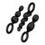 Набір іграшок Satisfyer Plugs black (set of 3) - Booty Call, макс. діаметр 3см 109189 фото