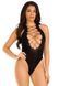 Боди Leg Avenue Opaque racer tank bodysuit, One Size, черное, имитация шнуровки, низ &mdash; стринги 110111 фото 3