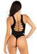 Боди Leg Avenue Opaque racer tank bodysuit, One Size, черное, имитация шнуровки, низ &mdash; стринги 110111 фото 2