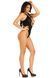 Боди Leg Avenue Opaque racer tank bodysuit, One Size, черное, имитация шнуровки, низ &mdash; стринги 110111 фото 4