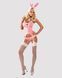 Эротический костюм зайки Obsessive Bunny suit 4 pcs costume pink L/XL, розовый, топ с подвязками, тр 105239 фото 3
