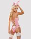 Эротический костюм зайки Obsessive Bunny suit 4 pcs costume pink L/XL, розовый, топ с подвязками, тр 105239 фото 2
