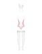 Эротический костюм зайки Obsessive Bunny suit 4 pcs costume pink L/XL, розовый, топ с подвязками, тр 105239 фото 6