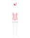 Эротический костюм зайки Obsessive Bunny suit 4 pcs costume pink L/XL, розовый, топ с подвязками, тр 105239 фото 5