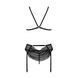 Комплект з відкритим доступом Passion DELIENA SET L/XL black, ліф, стрінги, пояс для панчіх 106290 фото 5