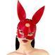 Шкіряна маска Зайчика Art of Sex - Bunny mask, колір Червоний 107660 фото 1