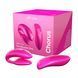 Смарт-вібратор для пар We-Vibe Chorus Cosmic Pink, сенсорне керування вібраціями стисненням пульта 104887 фото 8
