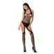 Бодистокинг Passion BS060 black, комбинезон, имитация трусиков и гольфиков 100748 фото 3