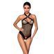 Сітчастий боді з халтером Passion Amanda Body L/XL, black 102901 фото 1