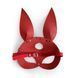 Шкіряна маска Зайчика Art of Sex - Bunny mask, колір Червоний 107660 фото 4