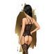 Бодістокінг Penthouse Magical Mistress XL Black, відкритий доступ, квітковий декор, імітація панчіх 104444 фото 2