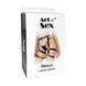Шкіряні гартери Art of Sex - Melani Leather garters, Чорні L-2XL 106449 фото 4