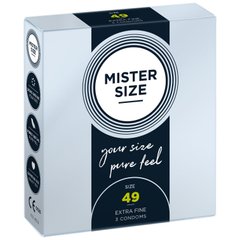 Презервативы Mister Size - pure feel - 49 (3 condoms), толщина 0,05 мм 105957 фото