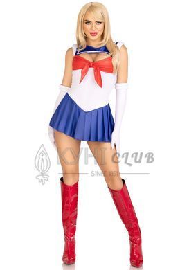 Еротичний костюм Сейлор Мун Leg Avenue Sexy Sailor L, сукня, рукавички, бант 107215 фото