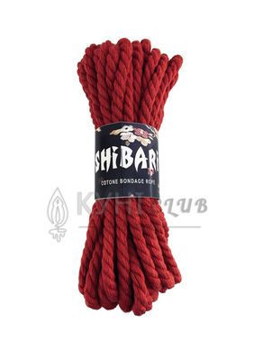 Хлопковая веревка для Шибари Feral Feelings Shibari Rope, 8 м красная 102031 фото