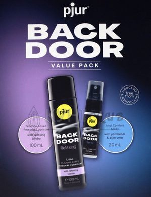 Подарочный набор pjur BACK DOOR Value Pack: силиконовая смазка 100 мл и расслабляющий спрей 20 мл 109720 фото
