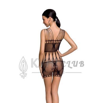 Бодистокинг &mdash; мини-платье с бабочками Passion BS090 black 104348 фото