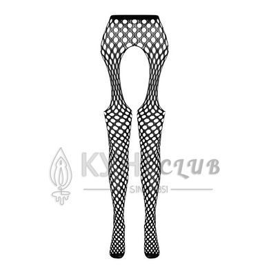 Еротичні колготки-бодістокінг Passion ECO S003 white, з доступом, імітація підв&rsquo;язок 105013 фото