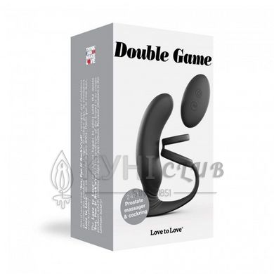 Вибромассажер простаты Love To Love Double Game с двойным эрекционным кольцом и пультом ДУ 102081 фото