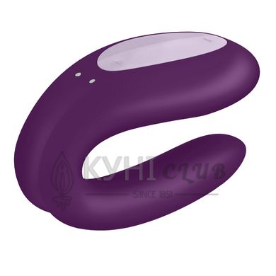 Смарт-вібратор для пар Satisfyer Double Joy Violet із широким кліторальним стимулятором 101095 фото