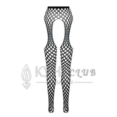 Еротичні колготки-бодістокінг Passion ECO S003 white, з доступом, імітація підв&rsquo;язок 105013 фото