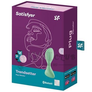 Анальна смартпробка з вібрацією Satisfyer Trendsetter Green 104708 фото