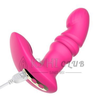 Смарт вібратор-пульсатор Fun Town Jive Pink, імітація фрикцій 106920 фото