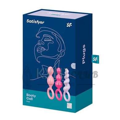 Набір анальних іграшок Satisfyer Plugs (set of 3) - Booty Call, макс. діаметр 3 см 109190 фото