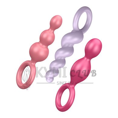 Набір анальних іграшок Satisfyer Plugs (set of 3) - Booty Call, макс. діаметр 3 см 109190 фото