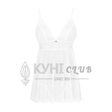 Пеньюар и трусики Obsessive Heavenlly babydoll & thong M/L 106127 фото