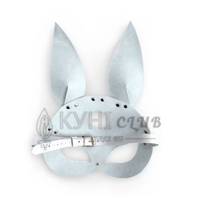Кожаная маска Зайки Art of Sex - Bunny mask, цвет Белый 107661 фото
