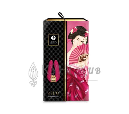 Вібратор для клітора Shunga Aiko Raspberry, гнучкі кінчики 104866 фото