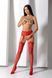 Еротичні ажурні колготки-бодістокінг Passion S029 One Size, red, пояс та панчохи, з доступом 106974 фото 6