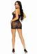 Платье-сетка со стразами Leg Avenue Rhinestone halter mini dress Black, открытая спина, one size 105856 фото 5