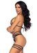 (SALE) Leg Avenue Rhinestone garter strapps OS Black 105906 фото 5