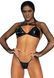 Комплект білизни Leg Avenue Bikini top, g-string & shrug One size Black, фетиш-болеро, ліф, стрінги 106594 фото 1
